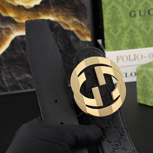グッチ 新モデルファッションなメンズパンチングベルト