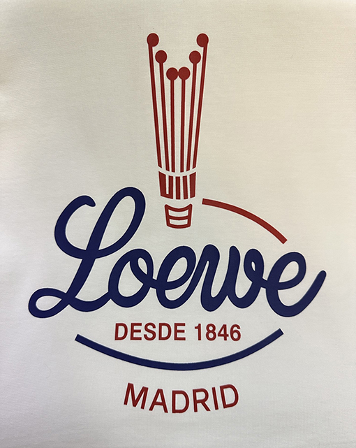 ロエベコピー 春のファッションショーラウンドネック半袖Tシャツ