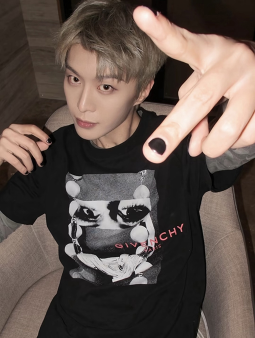 ジバンシイ Givenchy 目プリント入りクルーネック半袖Tシャツ