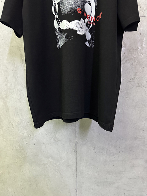 ジバンシイ Givenchy 目プリント入りクルーネック半袖Tシャツ