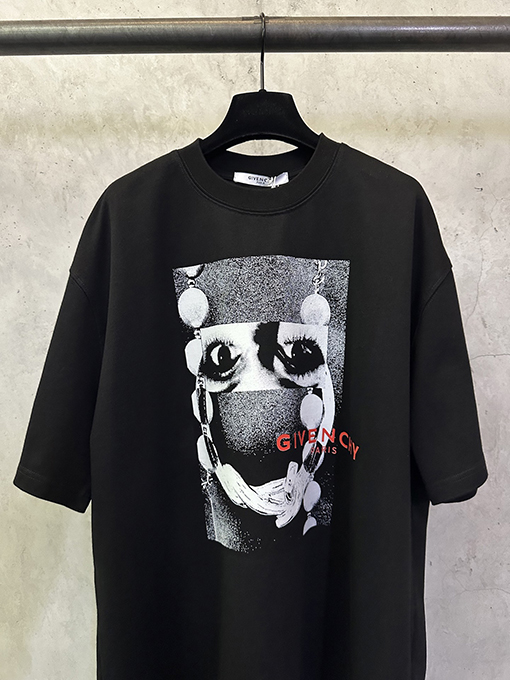 ジバンシイ Givenchy 目プリント入りクルーネック半袖Tシャツ