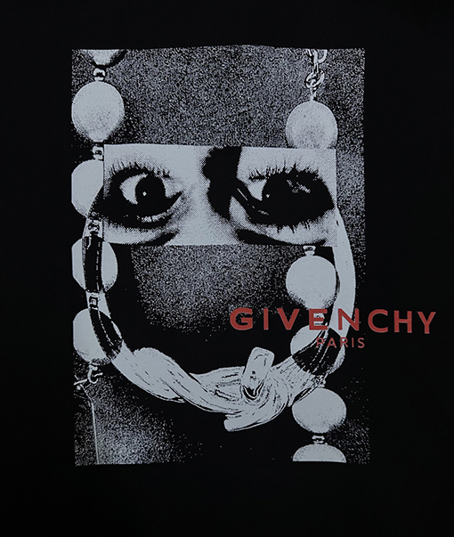 ジバンシイ Givenchy 目プリント入りクルーネック半袖Tシャツ