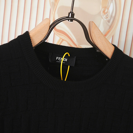 フェンディ ダブルFジャカードロゴニットクルーネックセーター