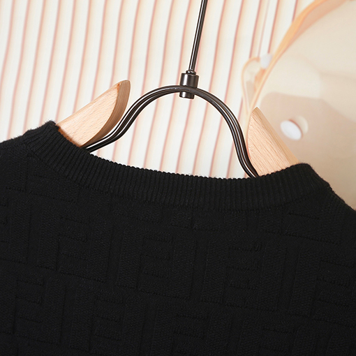 フェンディ ダブルFジャカードロゴニットクルーネックセーター