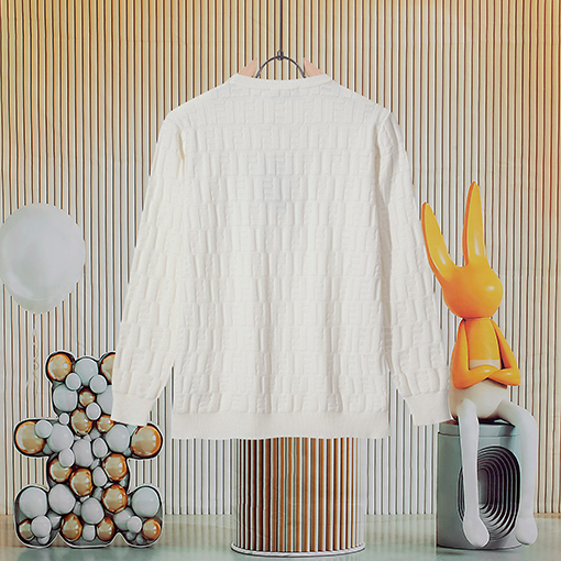 フェンディ ダブルFジャカードロゴニットクルーネックセーター