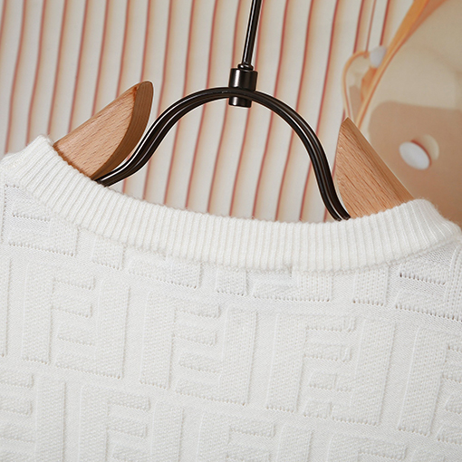 フェンディ ダブルFジャカードロゴニットクルーネックセーター