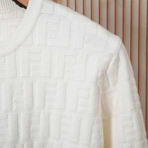 フェンディ ダブルFジャカードロゴニットクルーネックセーター