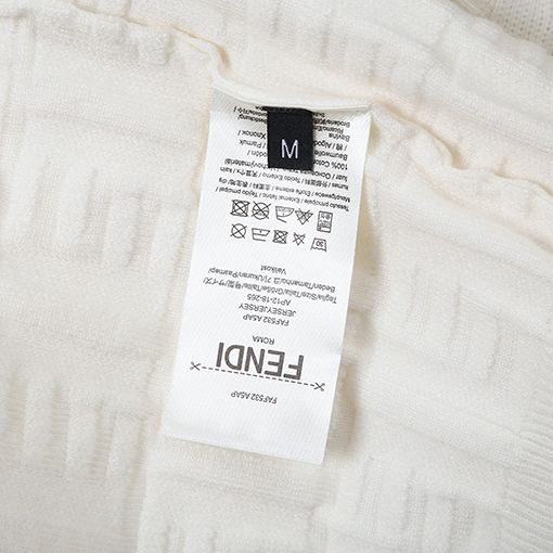 フェンディ ダブルFジャカードロゴニットクルーネックセーター