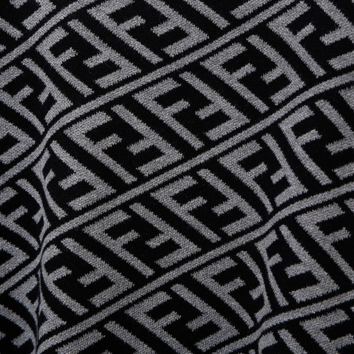 フェンディコピー フルレングスのダブルFラウンドネックニットセーター