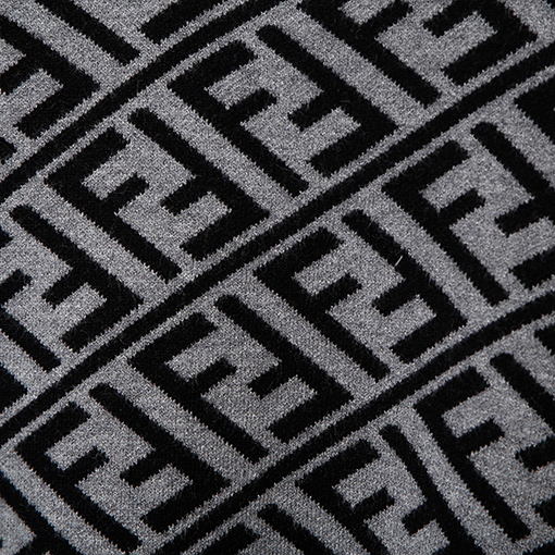 フェンディコピー フルレングスのダブルFラウンドネックニットセーター