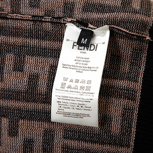 フェンディ 秋冬ジャカード織りラウンドネックニットセーター