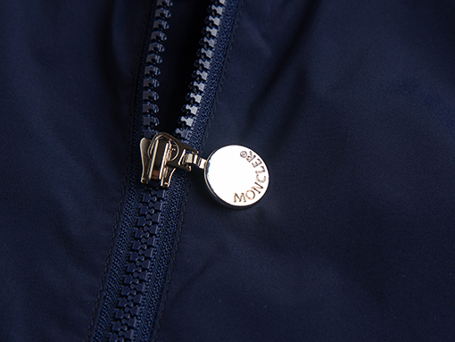 モンクレールスーパーコピー カラーブロック織りのフード付きトレンチコートジャケット