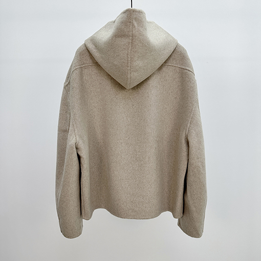 アクネストゥディオズ カシミヤ製ジップアップフード付きジャケット