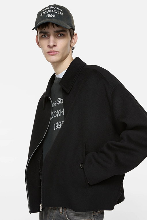 アクネストゥディオズブランドスーパーコピー カシミヤのジップアップジャケット