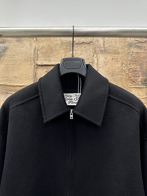 アクネストゥディオズブランドスーパーコピー カシミヤのジップアップジャケット