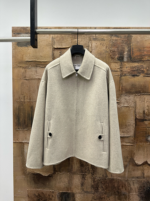 アクネストゥディオズブランドスーパーコピー カシミヤのジップアップジャケット