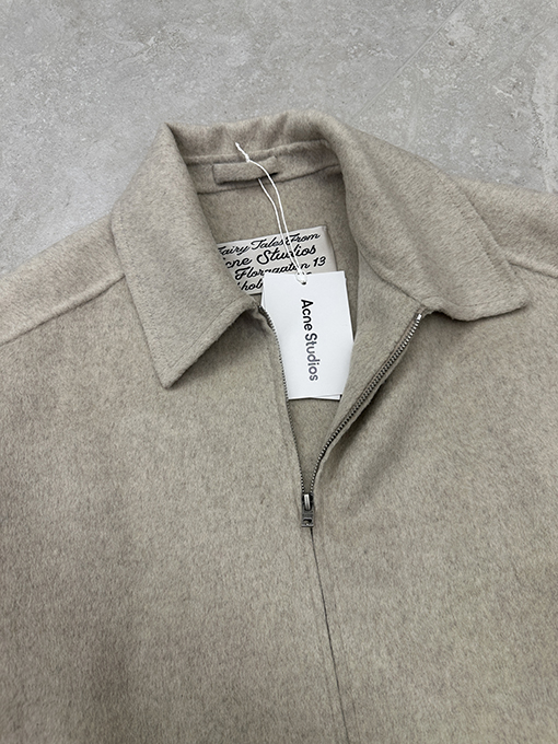 アクネストゥディオズブランドスーパーコピー カシミヤのジップアップジャケット