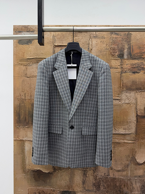 アクネストゥディオズコピー ウールチェック柄スーツ