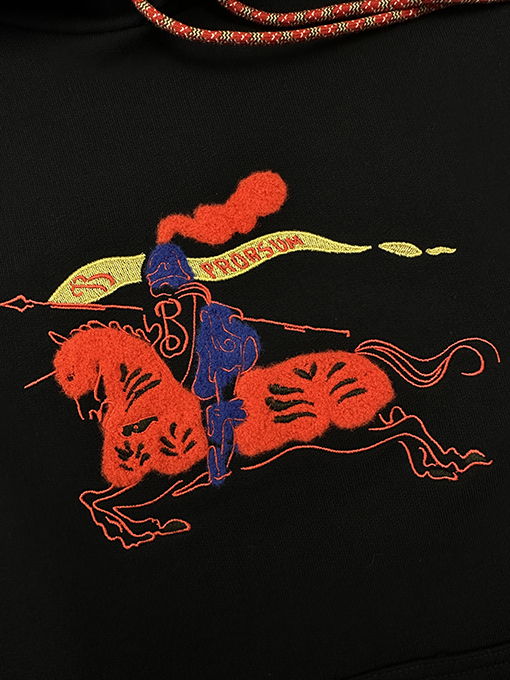 バーバリースーパーコピー 乗馬をテーマにした厚のフード付きスウェットシャツ