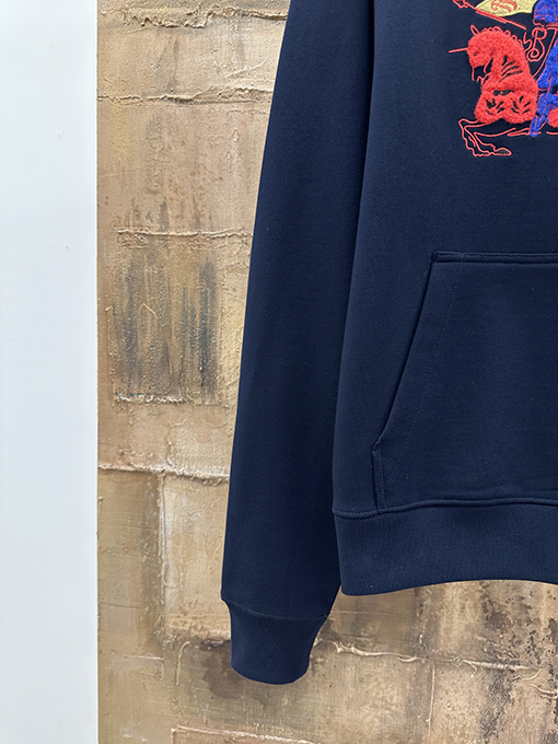 バーバリースーパーコピー 乗馬をテーマにした厚のフード付きスウェットシャツ