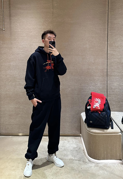 バーバリー 乗馬マイクロラベルハイウェイトスウェットパンツ