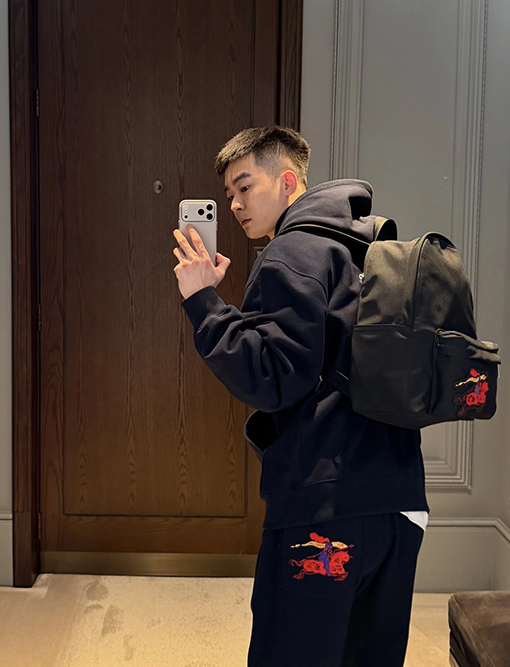 バーバリー 乗馬マイクロラベルハイウェイトスウェットパンツ