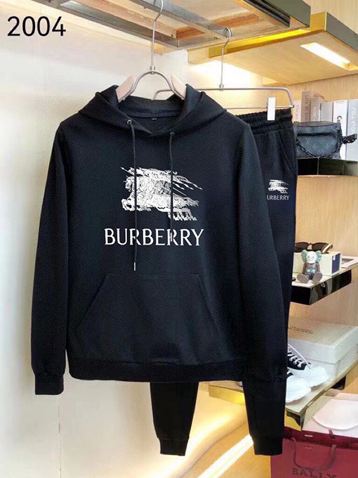 バーバリーコピー BURBERRY 人気のあるフード付きスウェットシャツとパンツのセット