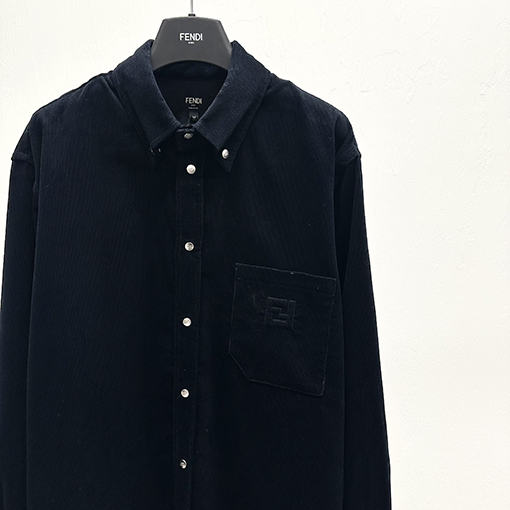 フェンディ コーデュロイの長袖シャツ