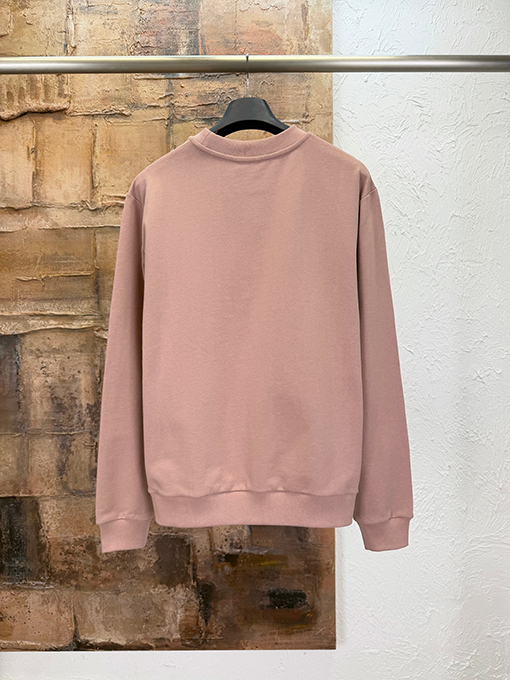 ルイヴィトン レザートリム付きクルーネックのスウェットシャツ