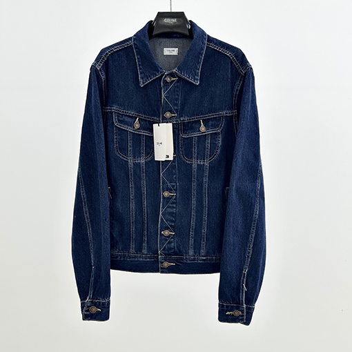 セリーヌスーパーコピー CELINE アップリケ刺繍りデニムジャケット