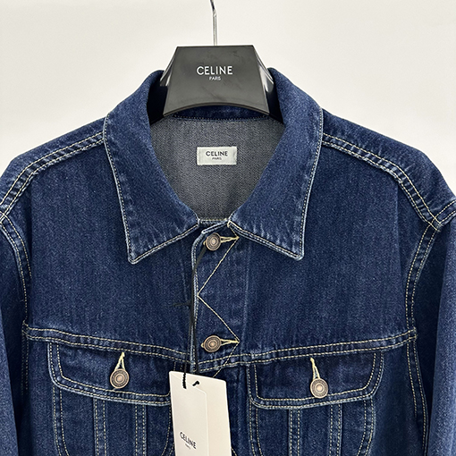 セリーヌスーパーコピー CELINE アップリケ刺繍りデニムジャケット