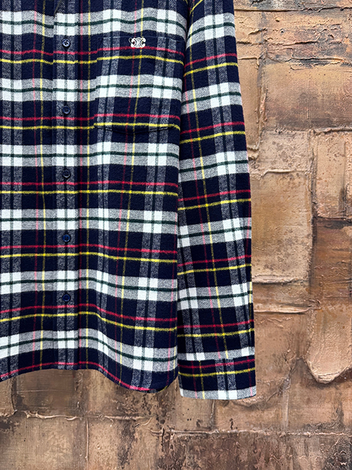 セリーヌ チェック柄の長袖シャツ