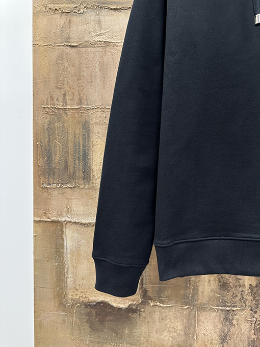 ロエベブランドコピー コラボレーションレザーパッチポケットパーカー