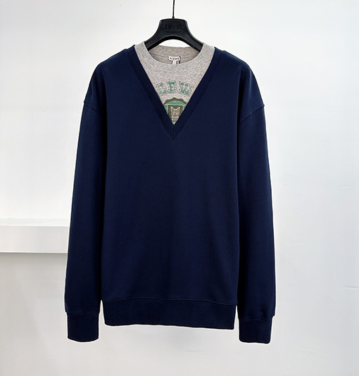 ロエベ フェイクツーピースクルーネックのスウェットシャツ