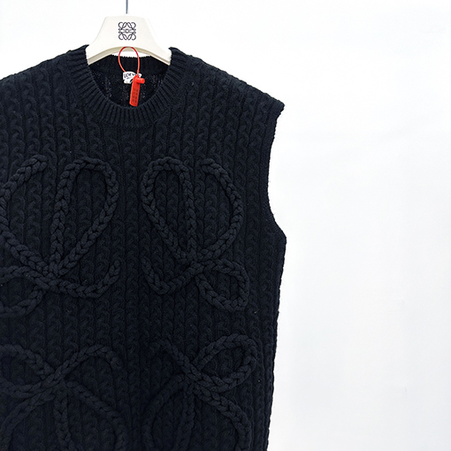 ロエベブランドスーパーコピー ケーブルニットベスト