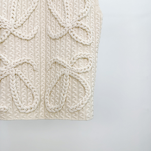 ロエベブランドスーパーコピー ケーブルニットベスト