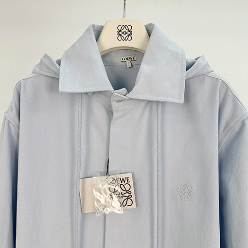 ロエベ フード付き（取り外し可能）シャツジャケット