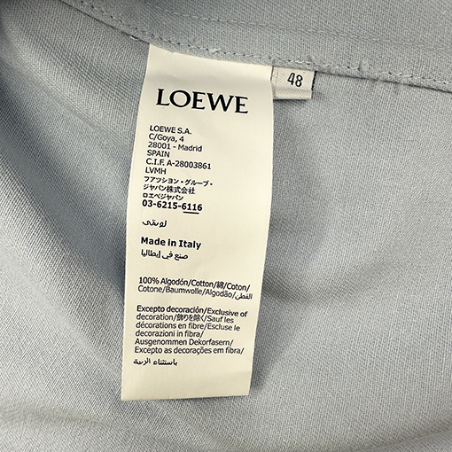 ロエベ フード付き（取り外し可能）シャツジャケット