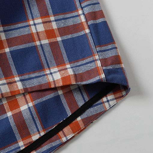 クロムハーツ 新作ストライプチェックパッチワークシルバーボタンカーディガン長袖シャツ