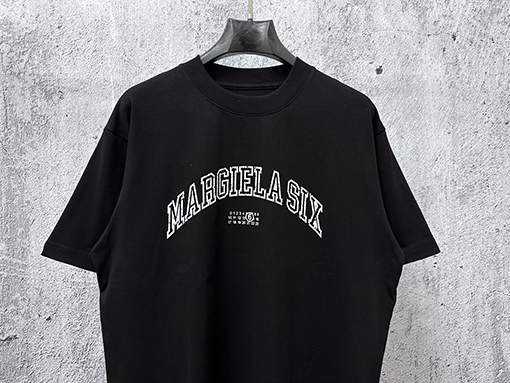 マルタンマルジェラ 文字と数字がプリントされた半袖Tシャツ