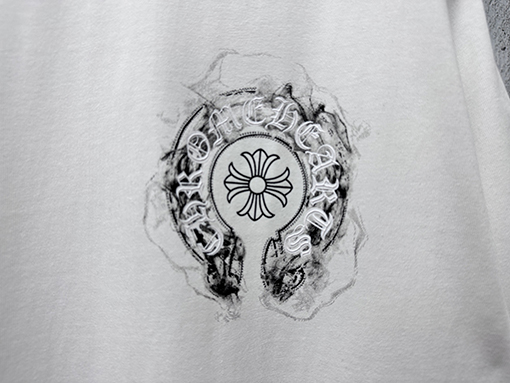 クロムハーツ ホースシュー柄クルーネック半袖Tシャツ