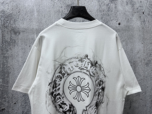 クロムハーツ ホースシュー柄クルーネック半袖Tシャツ