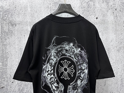 クロムハーツ ホースシュー柄クルーネック半袖Tシャツ