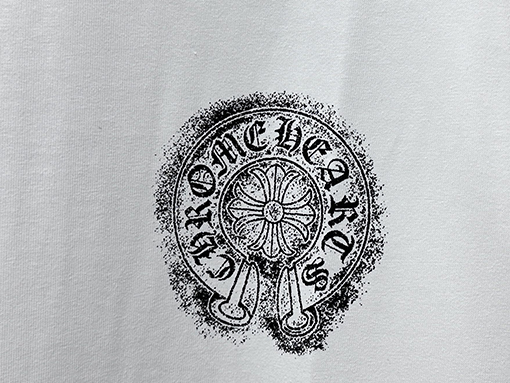 クロムハーツブランドスーパーコピー 新作プリントクルーネック半袖Tシャツ