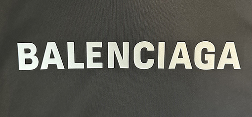 バレンシアガコピー Balenciaga 反射ロゴプリント入り半袖Tシャツ