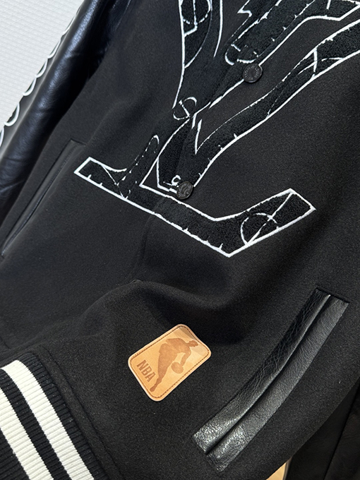 ルイヴィトンコピー LV 大きなロゴのパッチワークベースボールジャージ