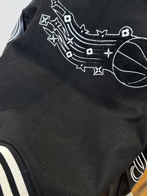 ルイヴィトンコピー LV 大きなロゴのパッチワークベースボールジャージ