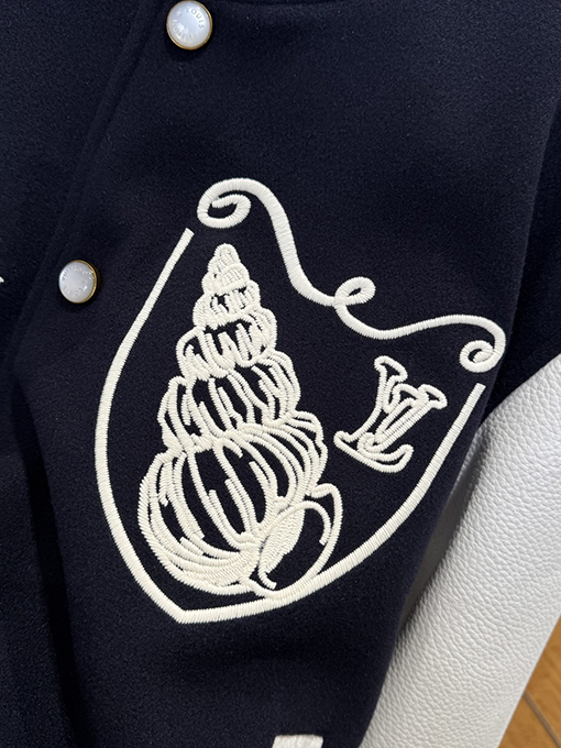ルイヴィトン LV Seashells 航海をテーマにした刺繍りベースボールユニフォーム