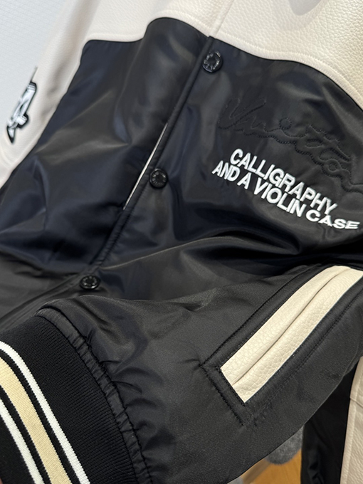 ルイヴィトンスーパーコピー レタープリントパッチワークベースボールジャケット