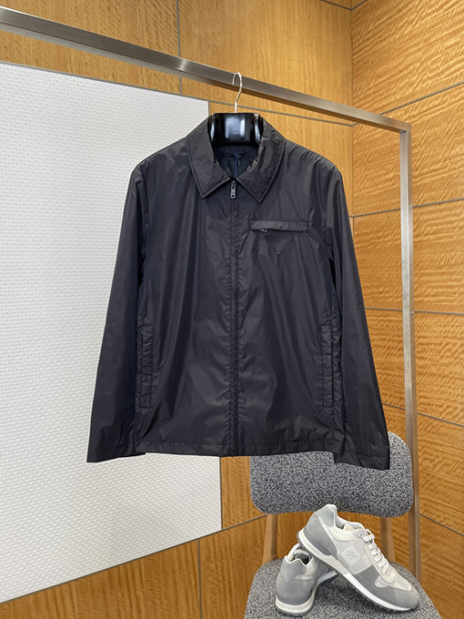 プラダ ラペルジップカジュアルジャケット